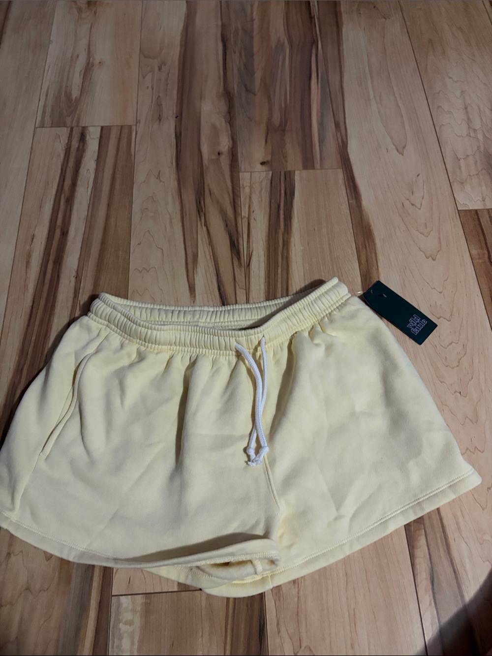 wild fable Pale Yellow Drawstring Lounge Shorts